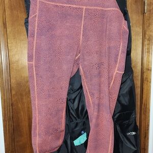 lululemon athletica Pink Coral Patterned Leggings